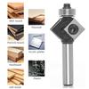 8mm Shank 45 Degree Chamfer Edge Forming Router Bit Bevel Flush Trim Bit Woodworking Milling Cutter Bits Cutter Tool
