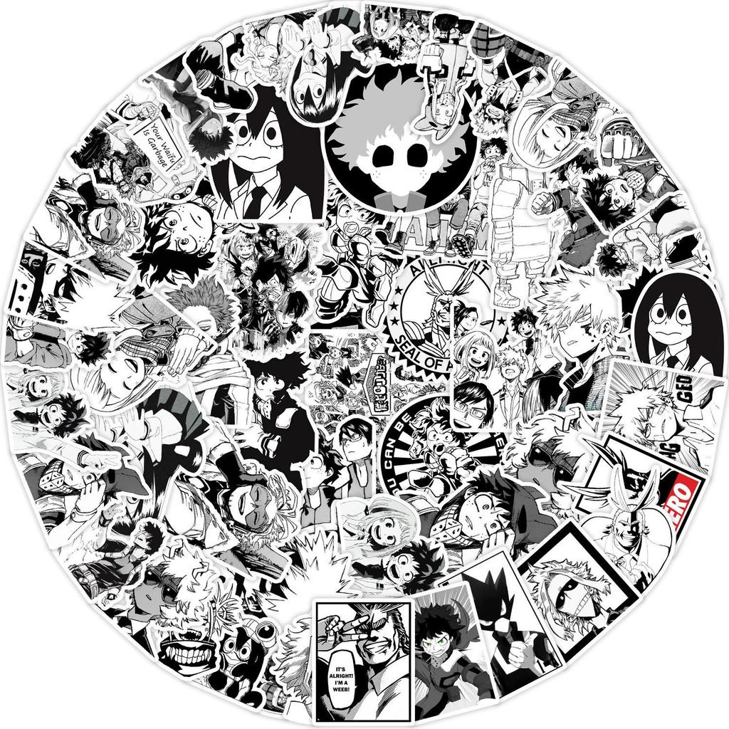 Dragon Ball & One Piece Waterproof Graffiti Stickers - 50/100 Pack for Phone, Fridge, Luggage, Notebook & Journal Decoration