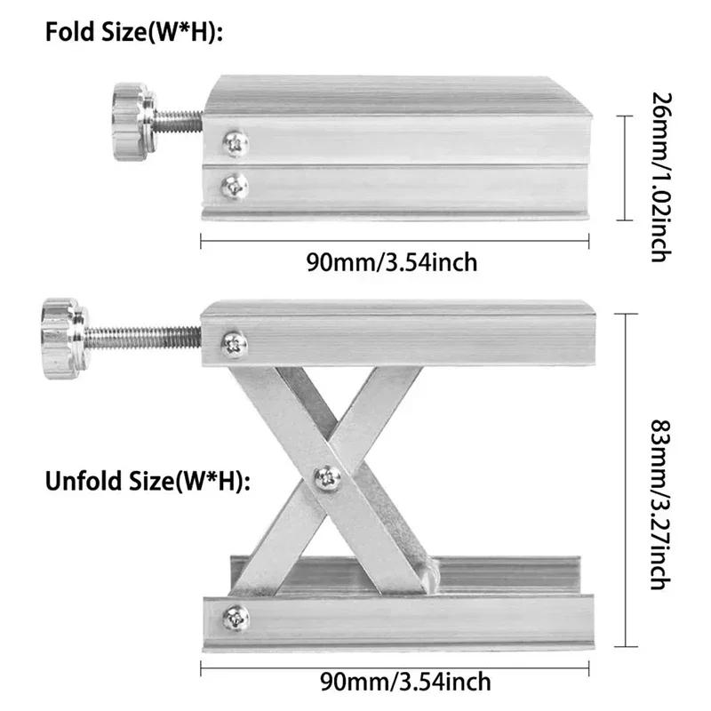 Lève-moto Table élévatrice hydraulique robuste Acier inoxydable Plateau large Cric élévateur à ciseaux Table Support de levage à pied