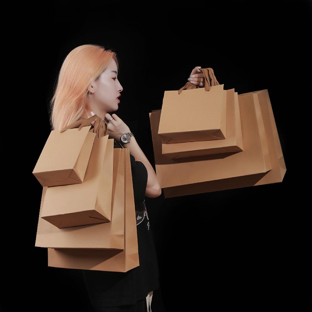 

Крафтовый бумажный пакет для чая, одежды и подарков Vertical Yellow (1) 12x7x16 cm