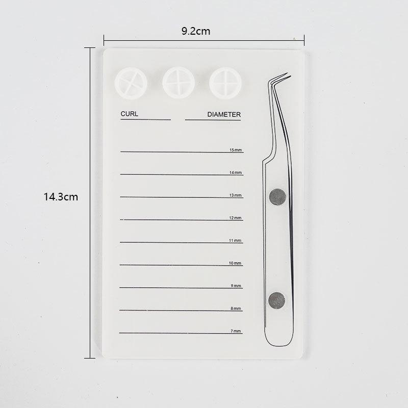 Grafted Eyelash Extension Holder Acrylic Pallet Magnetic Suction Scale Plate Tweezer Holder Eyelash Extension Storage Organizer