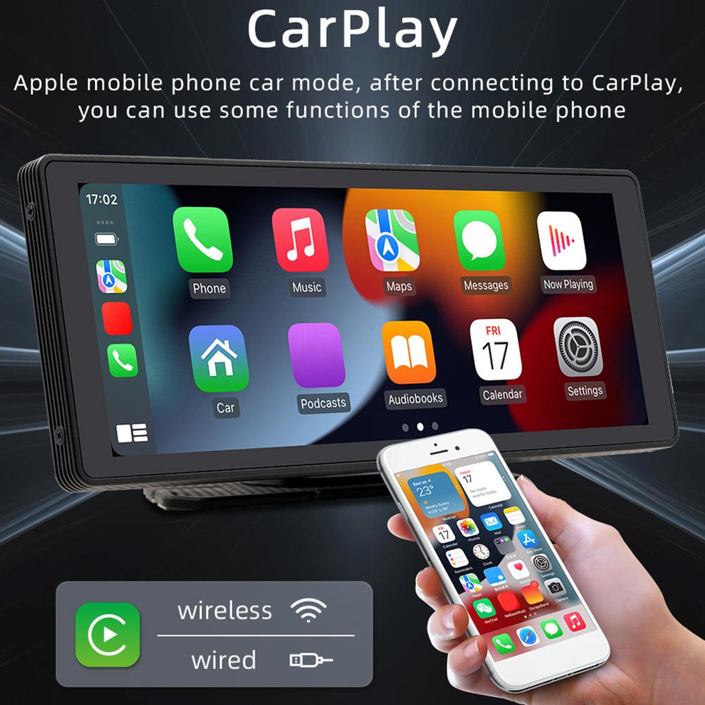 10.26 Inch Car Multimedia Player HD Touch Screen Wireless Carplay Multimedia Video Player Mirrorlink Portable MP5 Player Car DVR