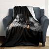 1pc 2PacHip Hop Blanket Soft Lightweight All Season Multi Purpose Throw for Sofa, Bed, Office & Picnics, French Style with Iconic Album Art & Quotes
