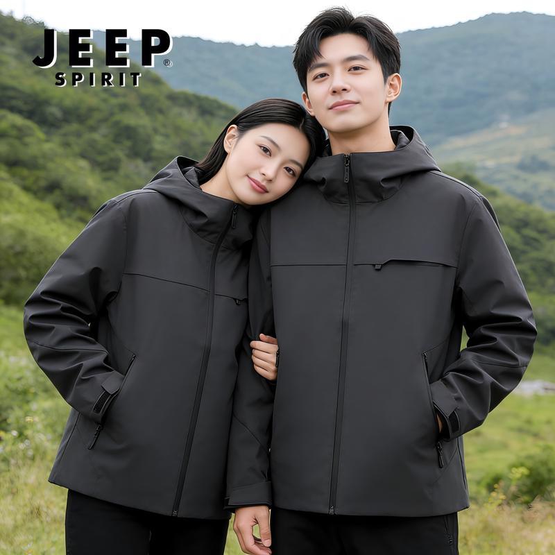 JEEP SPIRIT Couple's Outdoor Windbreaker Jacket