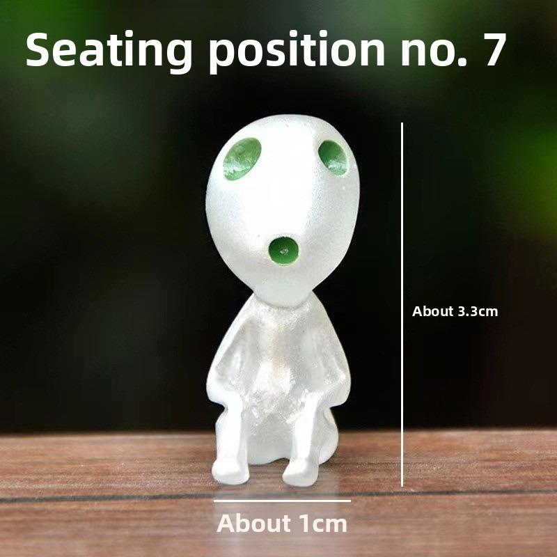 Mini princezna Mononoke Světelný strom Elfové Ozdoba pro panenku Mikrokrajinka Bonsai