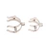 1Pc Stainless Steel Standard Ground Mouth Clip Caliber 14#19#24#29#34#45# Laboratory Clamp Heat Resisting Ground Clip Adapter