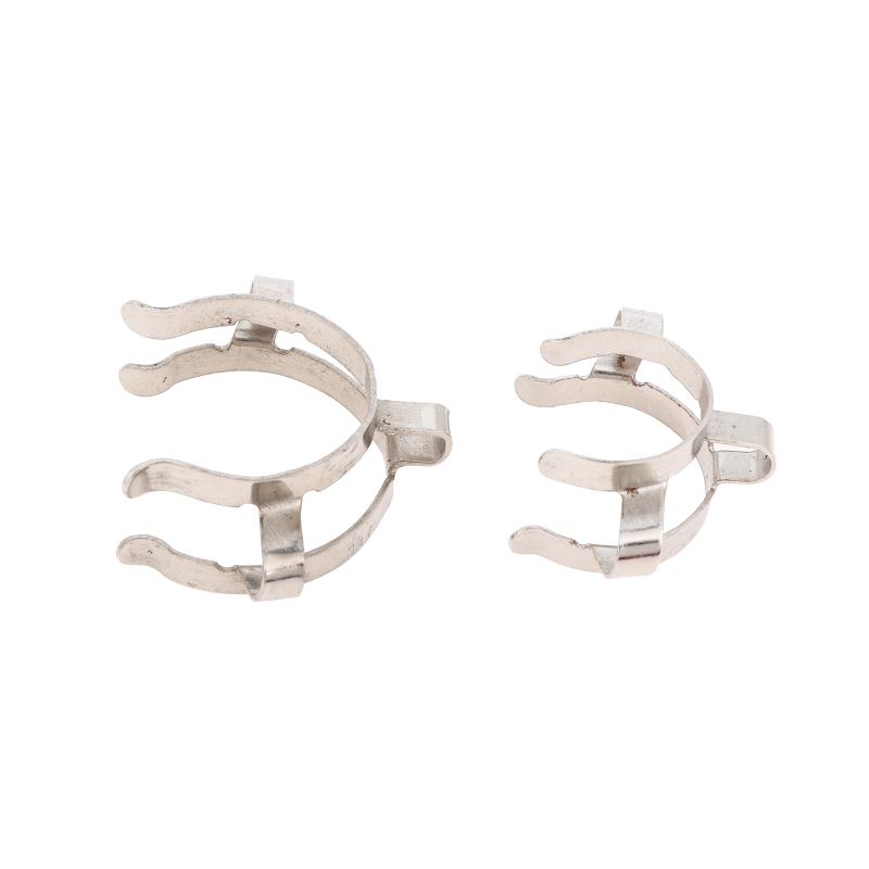 1Pc Stainless Steel Standard Ground Mouth Clip Caliber 14#19#24#29#34#45# Laboratory Clamp Heat Resisting Ground Clip Adapter