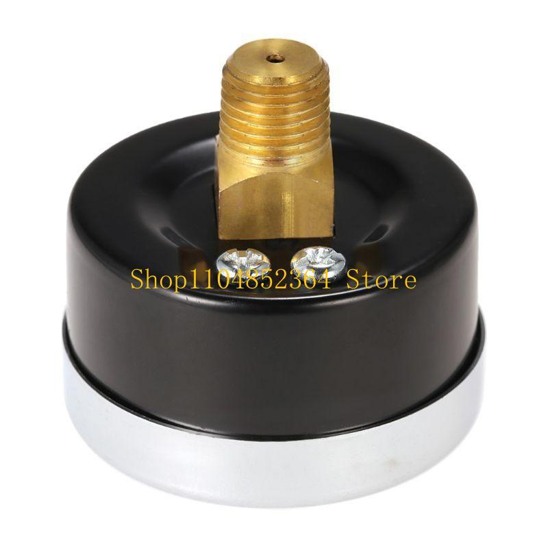652F Pressure Gauge Compressor 2" Face 0-200 PSI Back Mount 1/4" Npt 0-14Bar for Car Bike Motorcycle Basketball