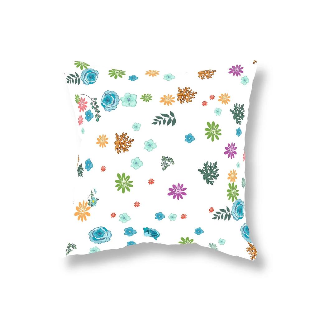 Simple Home Decor Plant Flower Pillowcase Sofa Decoration Room Bedside Office Game Chair Cushion Cover