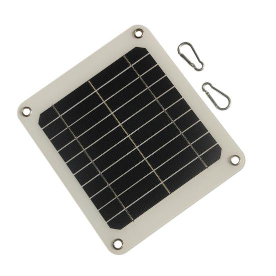 5W Solar Panel Phone Charger High Conversion Rate Overcharging Protection Waterproof Compact Single Crystal Silicon Solar Panel Charger