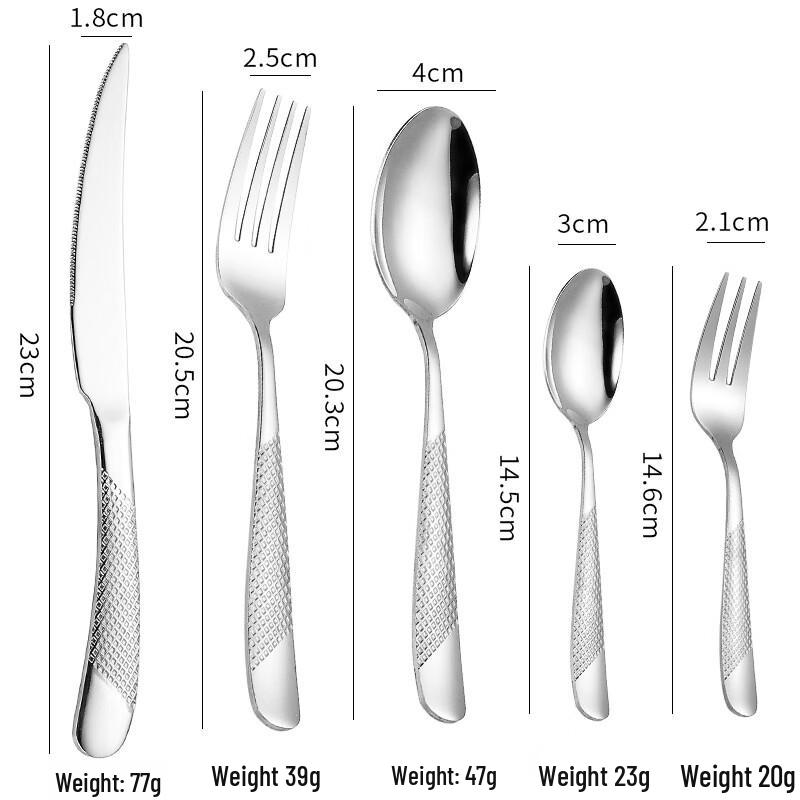 

Abay Star Diamond Stainless Steel Dinnerware Set