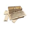 46/98 Holes Pine Wooden Leather Craft Rack Stand DIY Carving Punching Tools Holder Organizer Storing Leather Tool Storage Box