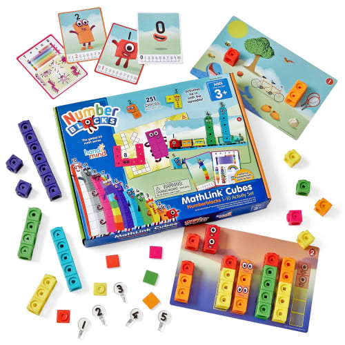Learning Resources NumberBlocks MathLink Cubes Number Blocks 1-10 Cubes 100 Pieces Activity Set Math Toys Japanese Guide Included 93417-J Genuine Prod