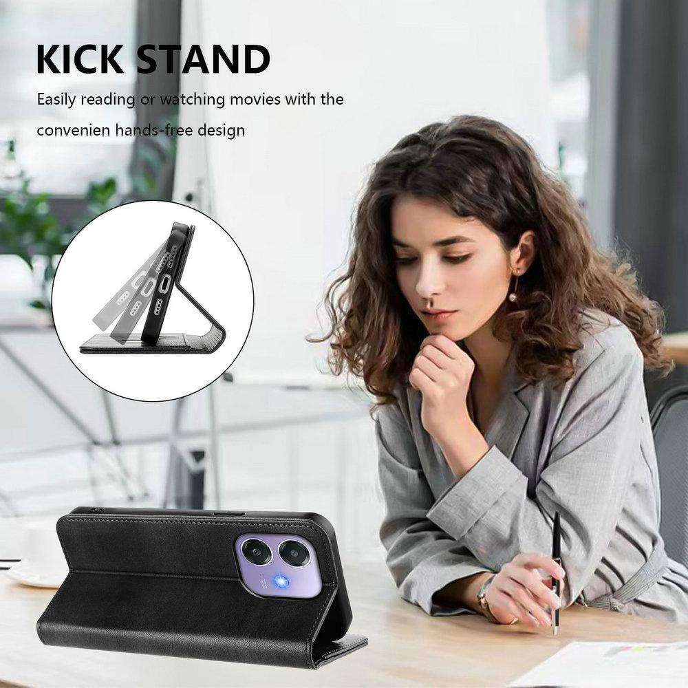 För OPPO A5 Pro 5G 4G Lyxigt Fodral Läder RFID Bok Coque För OPPO A80 A60 A40 A79 A98 A78 A58 A38 A18 A 57 77 S A74 A54 Skal