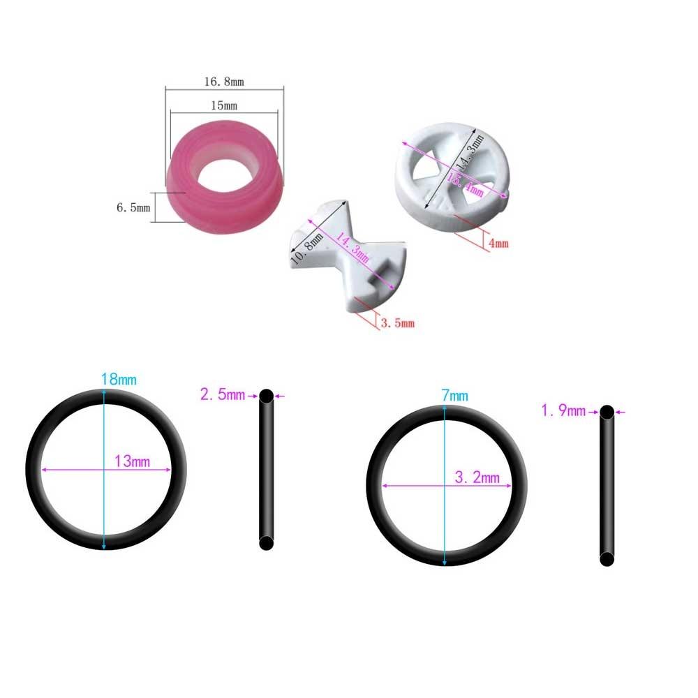 Accessories Silicon Washer Kit Ceramic&rubber O Ring Gasket