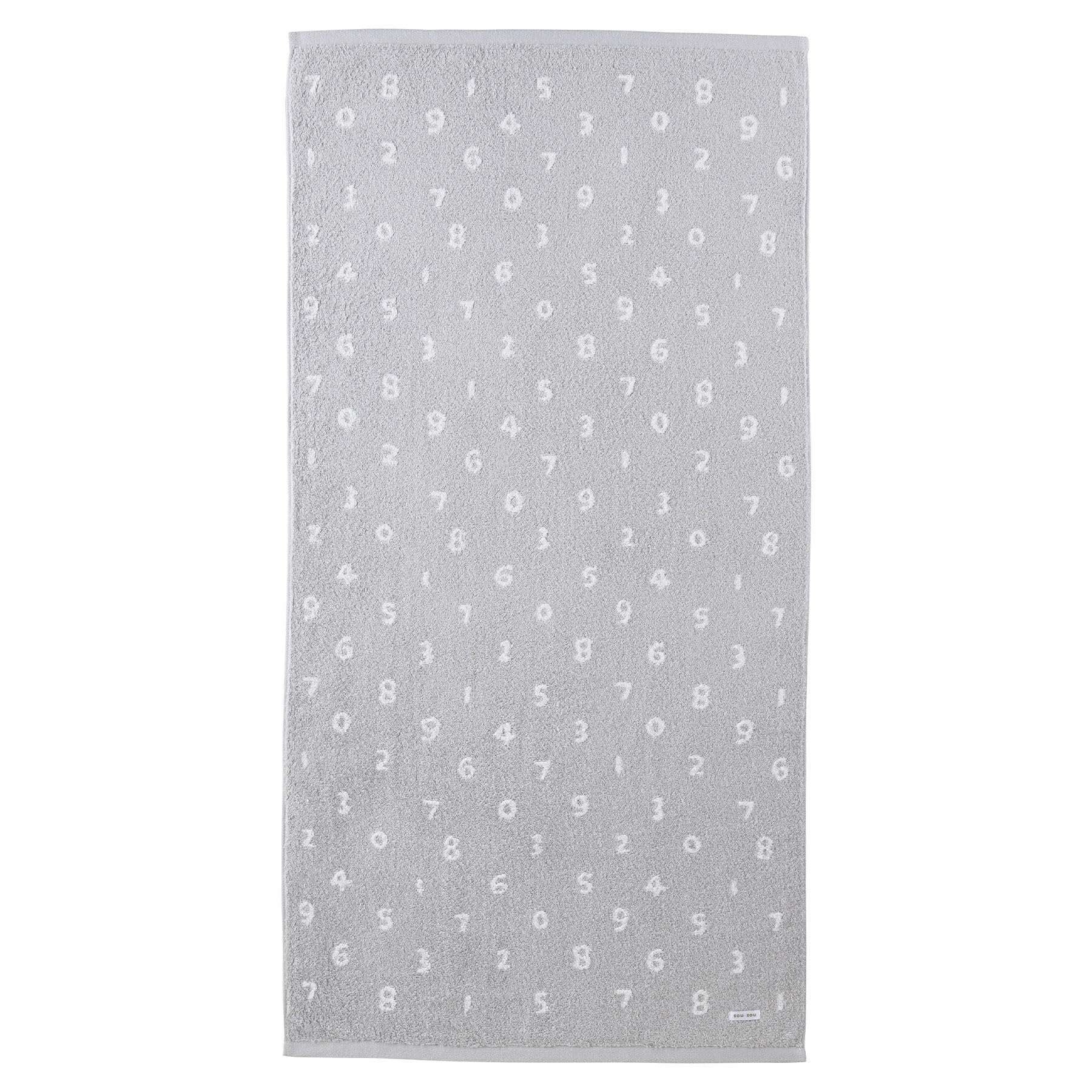 Marushin Bath Light Antibacterial and 6165012900 SOU SOU SO-SU-U Towel, Blue, 100% Cotton, Deodorizing,