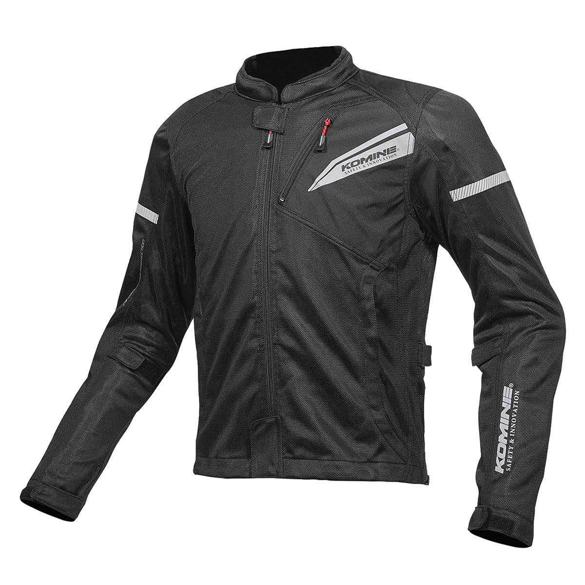 

Motorcycle Jacket Protective Full Mesh Jacket 1219 For Spring and Summer CE Standard Level 2 Mesh Material Protector Solid Black XL [KOMINE] JK-140