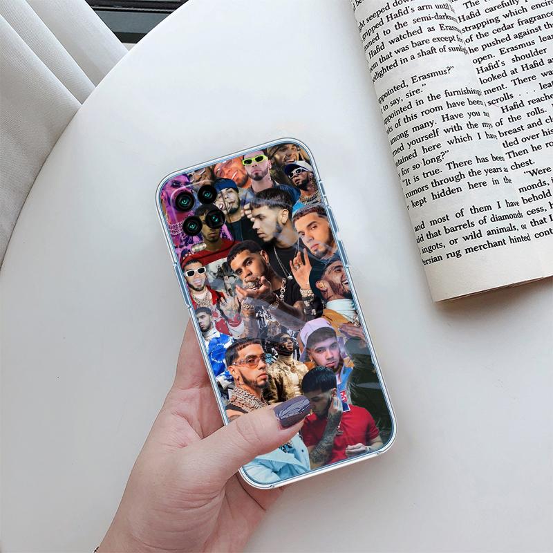 

RP6 Anuel AA Transparent Phone Case for Motorola Moto G7 G8 G9 G84 G85 G73 G24 G15 Z2 Play Power Plus Motorola Moto Z2 Play