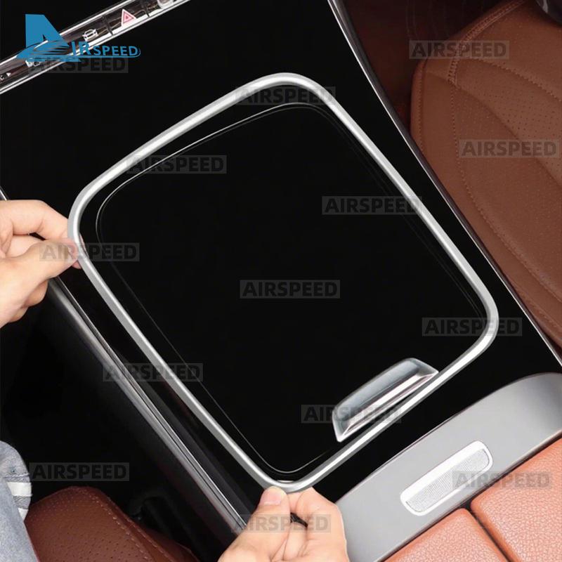 For Mercedes Benz E GLC Class W214 X254  2024 2025 Central Control Gear Storage Box Protection Frame Interior Accessories