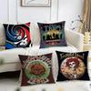 G-Grateful D-Dead Anmie Band Cushion Cover Reversible Plush Pillow Cover – For Car, Sofa, Bedroom, Perfect As a Gift.