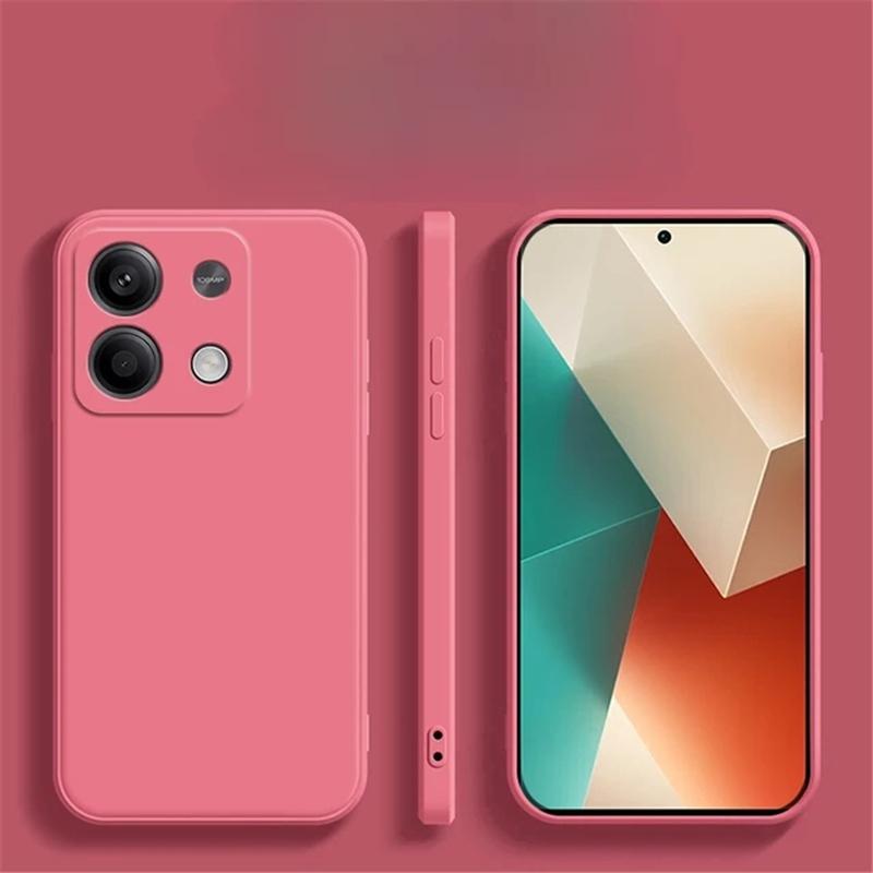 Custodia per telefono in silicone liquido morbido quadrato opaco per Xiaomi Redmi Note 13 12 11 Pro 12S 11S K70E 13C 11A M4 M5 X4 X5 X6 Pro 5G 4G Cover