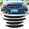 1 Pair Front Bumper Splitter Grille Trim Stylish Look Spoiler Diffuser Grille Trim Strip Replacement for   E‑Class W214  ‑Line 2024 and Later