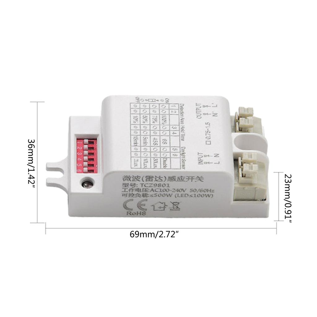 Microwave Radars Motion Sensors Infrared Sensors Switches High Sensitive Motion Sensors Light Switches Anti-interference