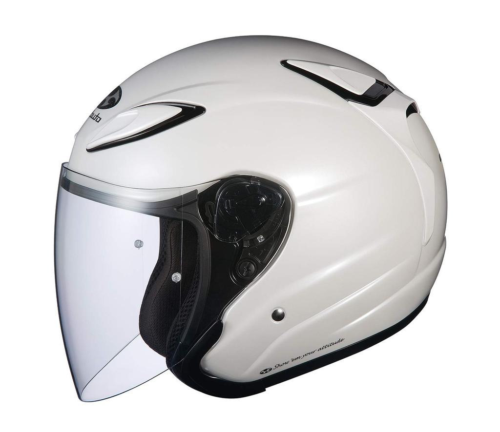 OGK KABUTO Pearl White L size less than AVAND-II 59-60cm