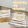1-24pcs Storage Bag Mesh Zipper Toy Building Block Puzzle Sub-package Children Particle Zipper Transparent Finishing Storage Bag