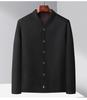 Men's Winter Plus Velvet Cardigan Jacket for Middle-Aged & Elderly - Warm Inner Cotton Layer for Dads