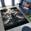 Templar Blood Knight Honor Holy Crusader Cartoon Rug for Bedroom Living Room Sofa Home Doormat Decor,Kid Play Non-slip Floor Mat