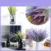 Lush Lavender Artificial Flowers Plastic Bouquet For Elegant Home Party Decor
