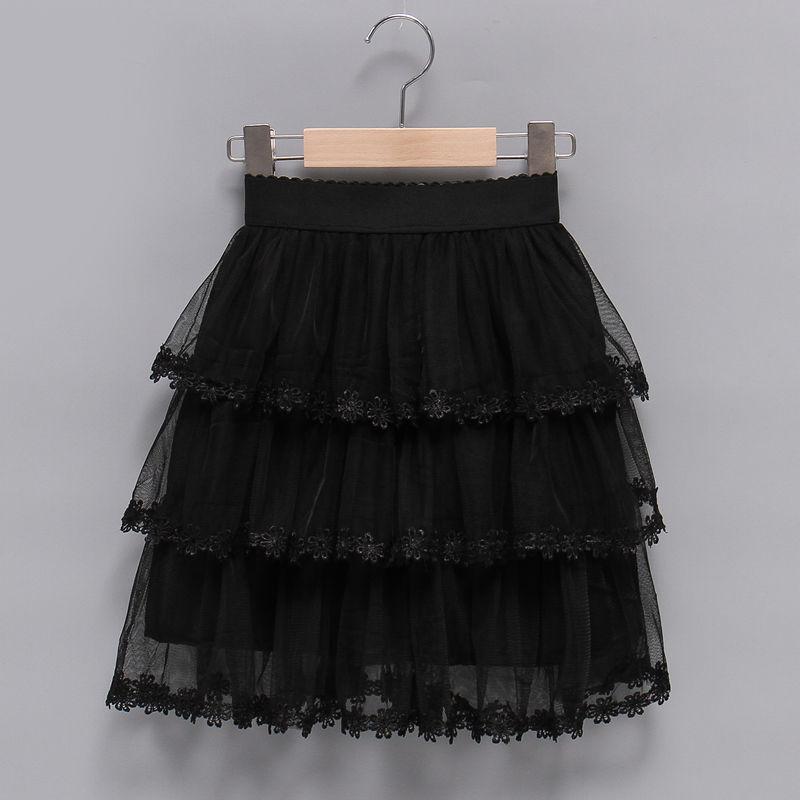 Children's Clothing Girls' Half Skirt Summer Children's Mesh Skirt Long Skirt Girls' Puffy Skirt Lace Pleated Skirt