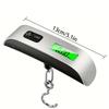 Precision Digital Luggage Scale Compact Portable Travel Scale with Backlit LCD Display Easy-to-Read Weight Auto Zero Tare