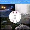 10Pcs Solar Powered Driveway Markers Lights Red Solar Lights Outdoor Driveway Lights Landscape Driveway Reflectors On Poles For Snow Road Outdoor Yard