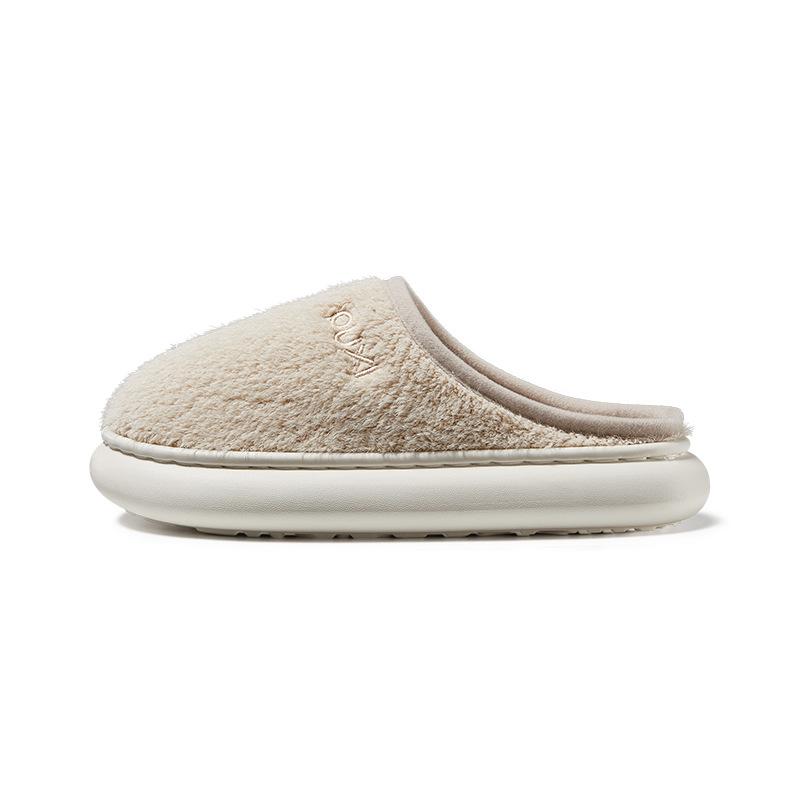 Simple Head Cotton Slippers Winter New Indoor Home Comfort Warm Plush Non-slip Cotton Slippers
