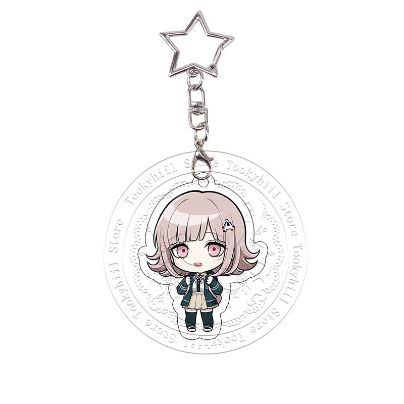 Danganronpa Acryl Schlüsselanhänger Toko Tsumiki Monokuma Exquisiter Schüler Anime Cartoon Taschenanhänger Chibi Dekor Zubehör Anhänger