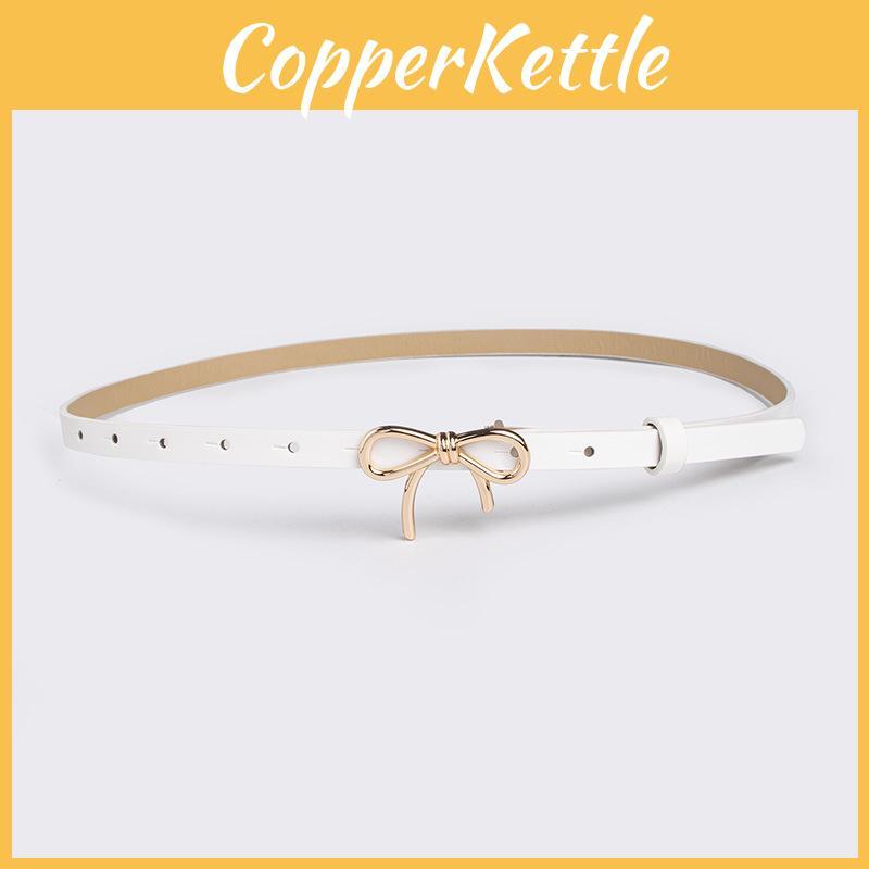 Female Butterfly Buckle Leather Belt For Fashionable Casual Wear