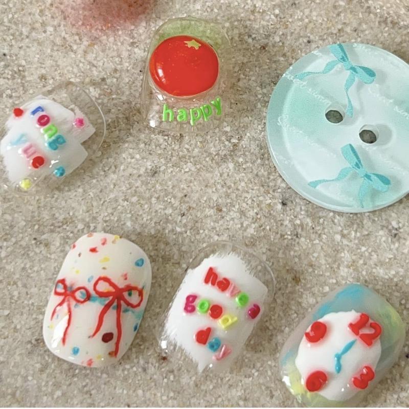 

1/5Pcs Reusable Mini Letters Numbers Manicure Decoration Drip Glue Template For Diy Nail Art Uv Glue Drop Glue Transparent Mold onesize