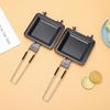 Sandwich Maker Multifunctional Foldable Handle Rustproof Sandwich Baking Pan Double Sided Nonstick Coating Compact For Outdoor