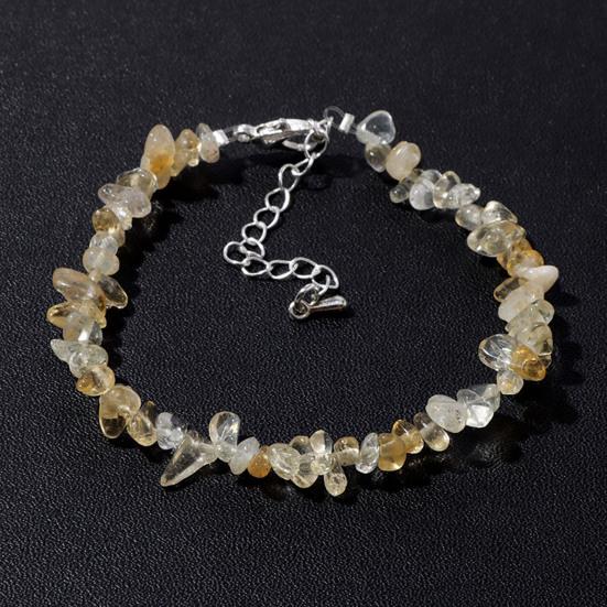 Women Bracelet Irregular Beads Decor Adjustable Length Non-fading Bracelet Wrist Jewelry Versatile