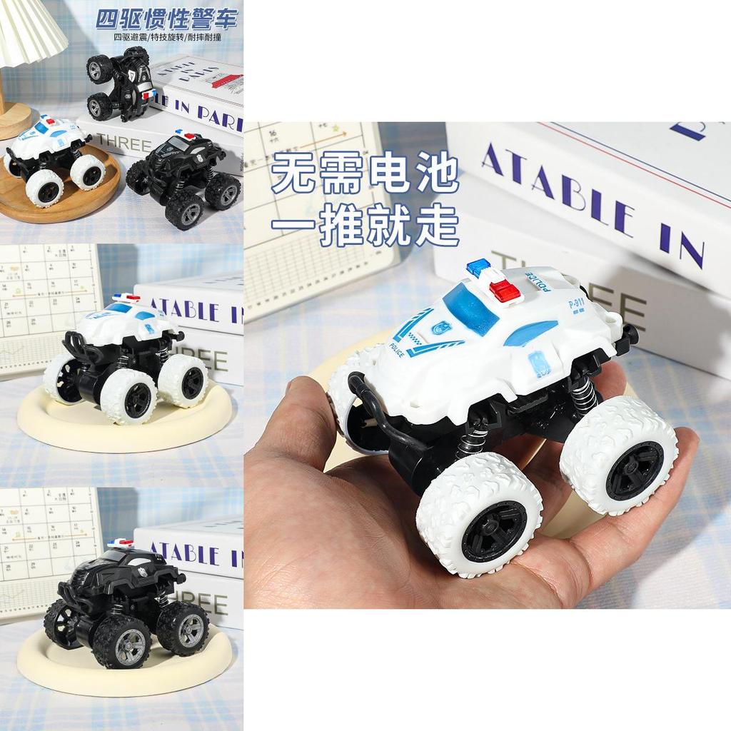 Off Road Police Car Toy With Inertia Drive Durable Plastic Model For Kids Play