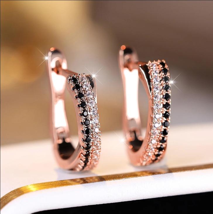 Water Drop Pearl Rhinestone Tassel Earrings