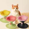 Large Capacity Ceramic Cat Bowl Flower Dog Bowls Durable Pet High Foot Bowl  Pet Feeding