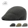 Hat Men In the Elderly Thermal Cotton Hat Autumn and Winter Retro Beret Woolen Cap Forward Hat