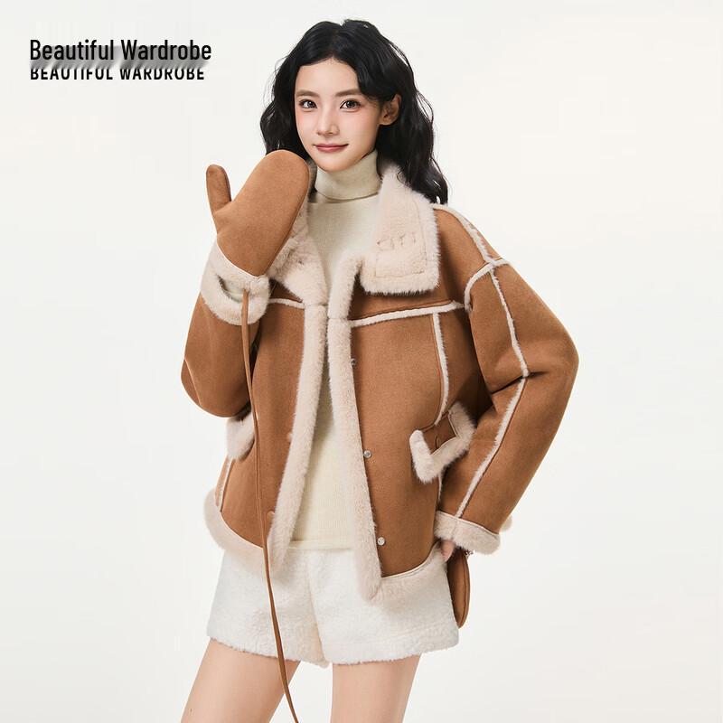 BEAUTIFUL WARDROBE Women's Faux Fur Lined Winter Jacket