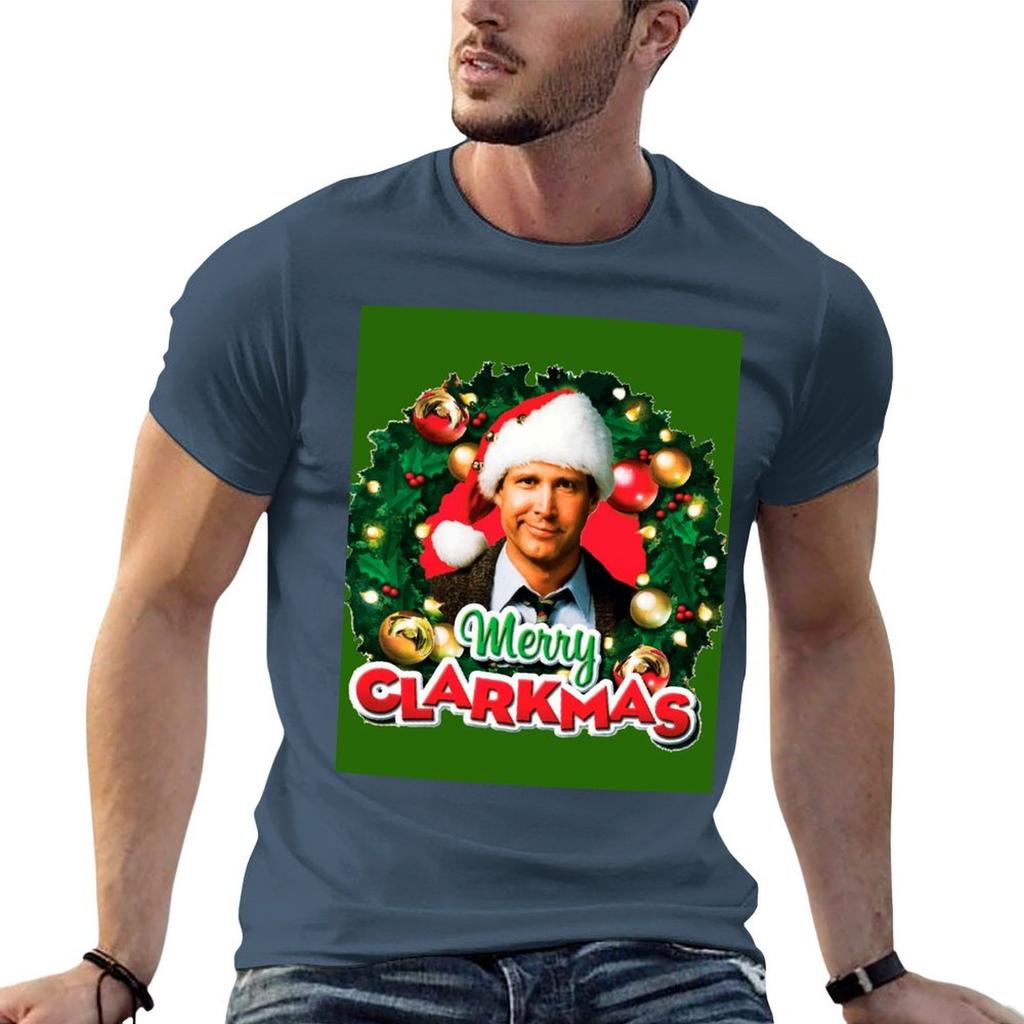 National Lampoons Christmas Vacation Clark Griswold TShirt All Match Basic Short Sleeve Top