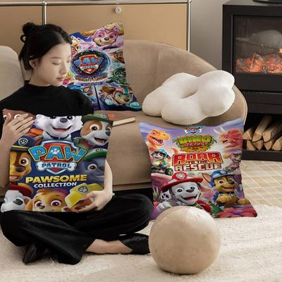 Cute A-Paw B-PatrolS C-Dog Decorative Room Aesthetics Pillow Case Home Decor Bedroom Sofa Bed Couch Pillow Cover 45x45