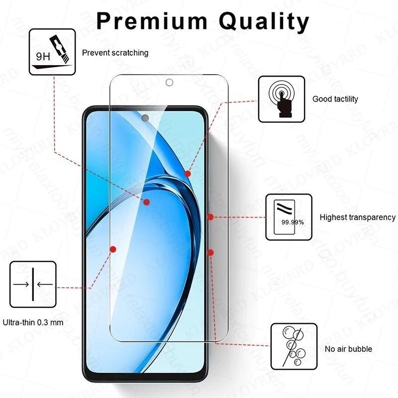 For Oppo A6 A5 A5i Pro A5x A3 A3x A18 A38 A58 A60 A78 A98 A79 A3S A5 A7 A12 A31 A9 A96 A93 A94 A95 A15s A16K A17k A76Tempered Glass Screen Protector