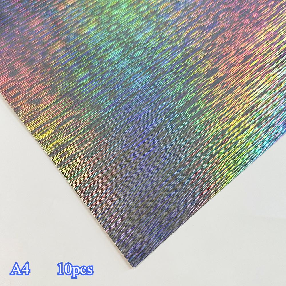 Laser Flash Paper Cross Border Hot SaleColorful ThickLaser Paper Gold SilverCard Paper Craft Paper Aluminum Foil PET MirrorPaper